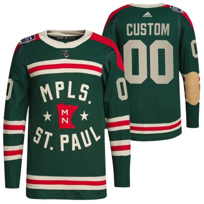 Minnesota Wild Custom Men's Adidas 2022 Winter Classic Authentic NHL Jersey